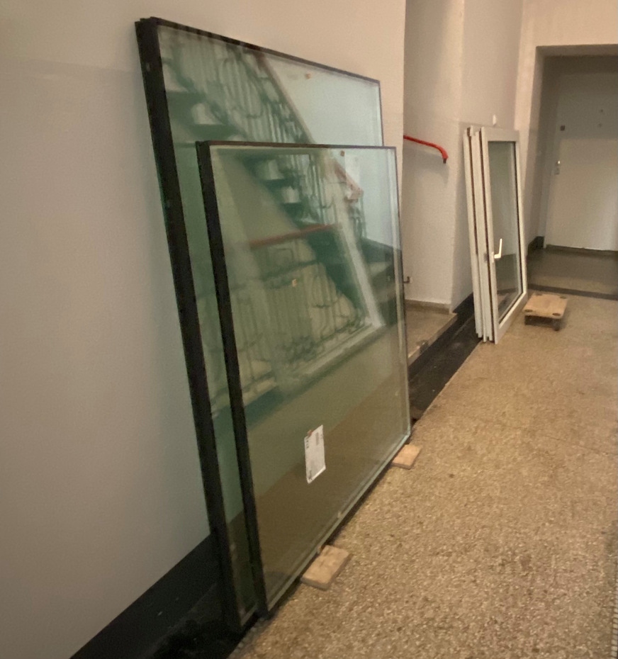 Used glass panels