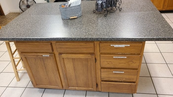 Used kitchen island
